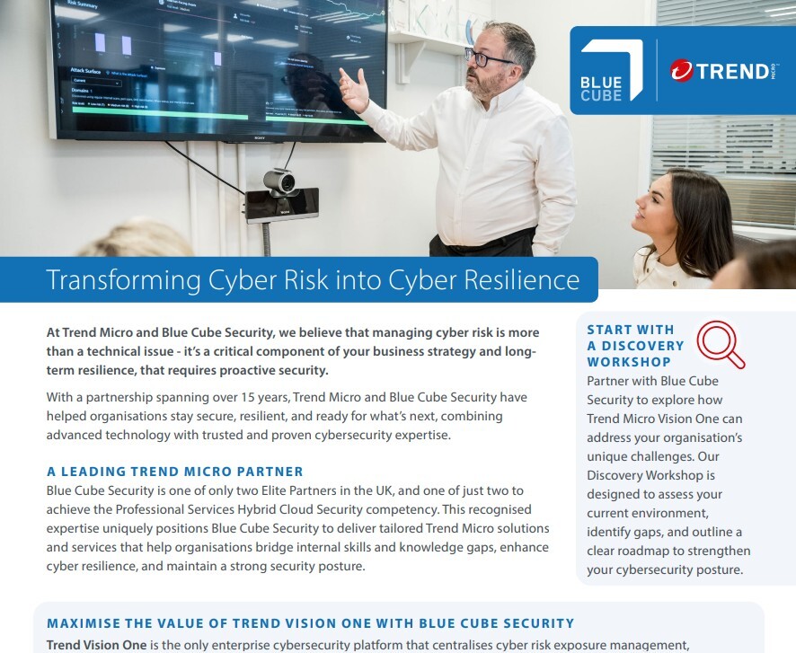 Blue Cube Security & Trend Micro Partnership Overview